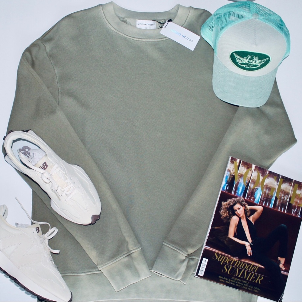 COTTON CITIZEN Vintage Basil Crewneck
